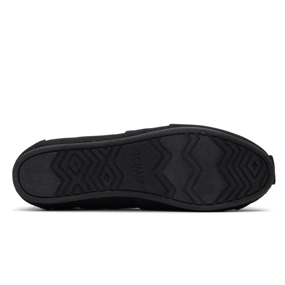 TOMS Women's, Alpargata Recycled Slip-On Solid Black 9.5 - Picture 4 of 5